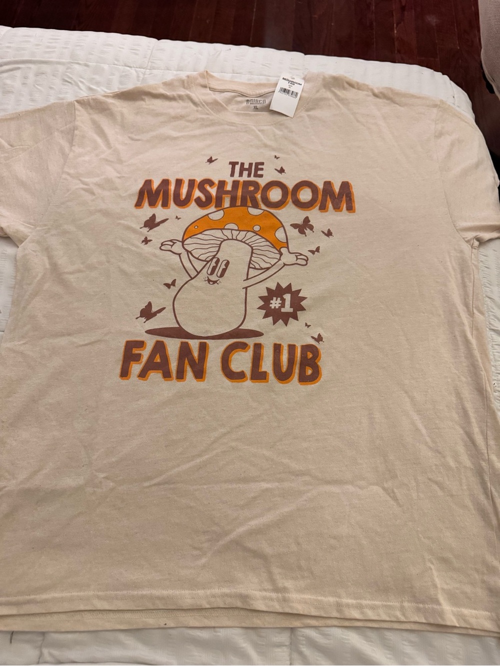The Mushroom Fan Club Graphic Tee - Beige